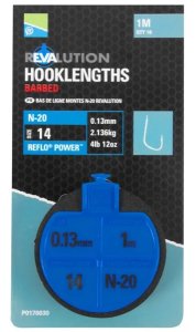 Preston Hook Revalution Hooklengths N20 velikost 14