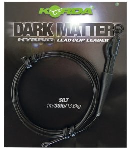 Korda Dark Matter Leader velikost 8 Ring Swivel 50cm Weed 40lb
