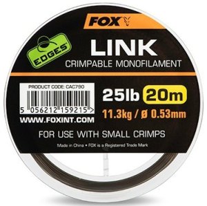 Fox Edges Link Trans Khaki Mono 0,53 mm 25 lb 20 m