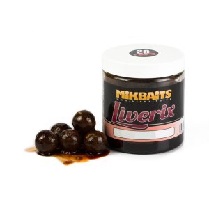 Mikbaits LiveriX Mazaná škebla 16mm boilies v dipe 250ml