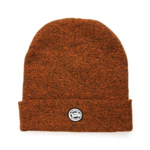 Fox Chunk Beanie Orange / Black Marl