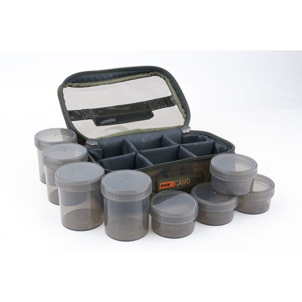 Fox Camolite Glug Pot Case včetně. 8x hrnce