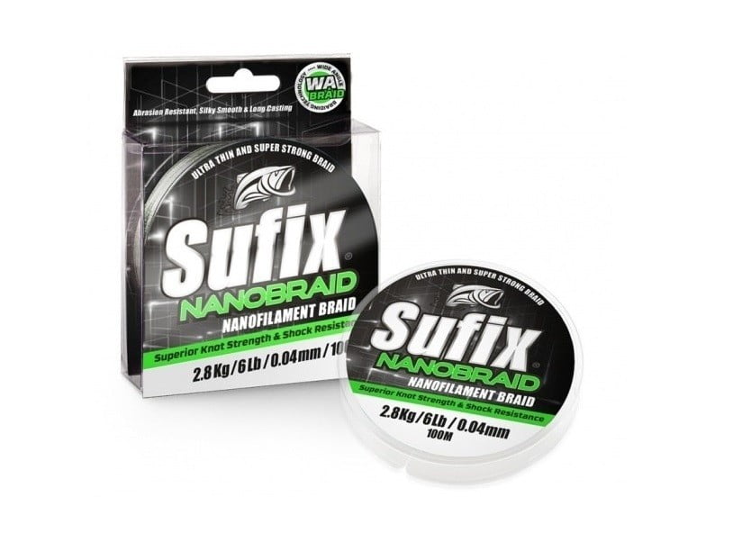 Sufix Nano Braid 0,06mm 100m 3,3 kg Fluo žlta