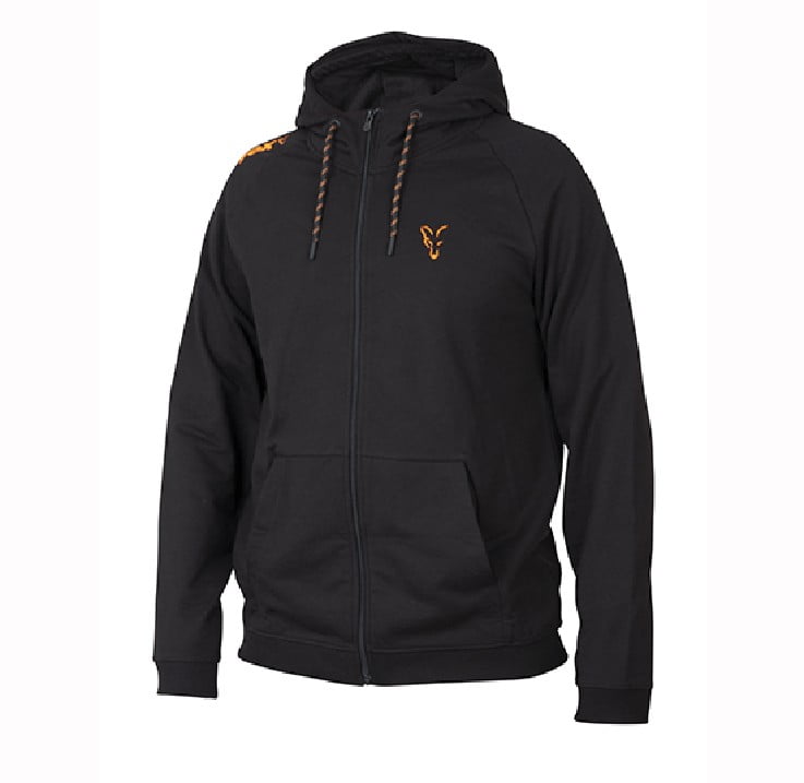 Fox collection Black / Orange LW hoodie - M