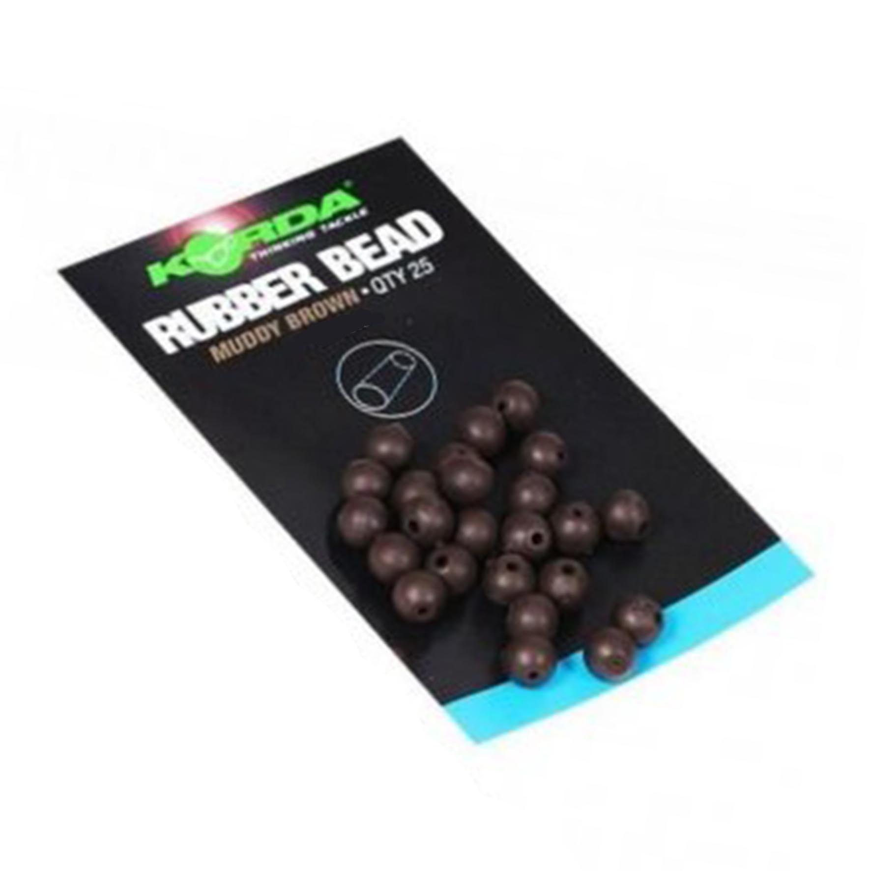 Korda 4mm Rubber Bead Brown