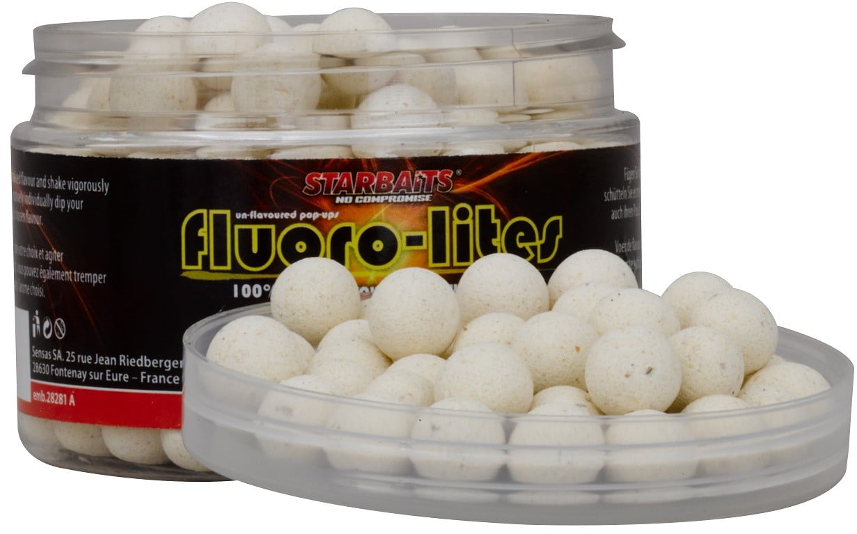 Starbaits POP UP FLUORO LITE 14mm 80g biela