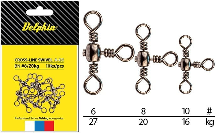 Delphin Cross-Line Swivel A-03/10ks BN/8