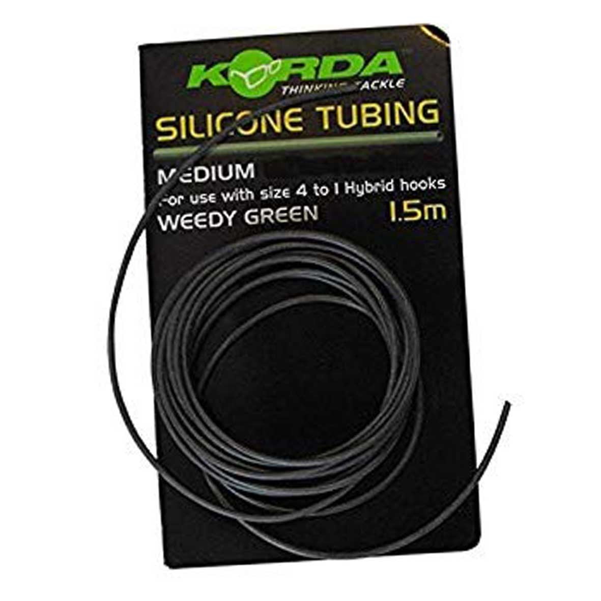 Korda Silikonová trubka 0,75 mm, zelená 1,5 m