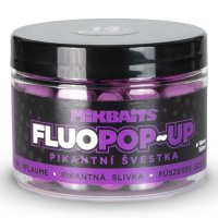 Mikbaits Fluo Pop-up Boilies Spicy Plum 14mm 150ml