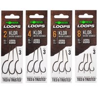 Korda Loop Rigs Klor 30lb velikost 4