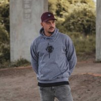 Monkey Climber Hoodie FADE mikina s kapucí Grey velikost XL