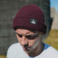 Kšiltovka Monkey Climber Cap Halfawrap Beanie Burgundy