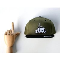 Kšiltovka Monkey Climber Snapback Olive s černým kšiltem