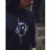 Mikina s kapucí Monkey Climber Surface Hoodie Black velikost L