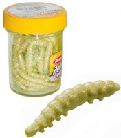 Berkley PowerBait Honey Worm 2,5cm Žltá+Gliter 55ks