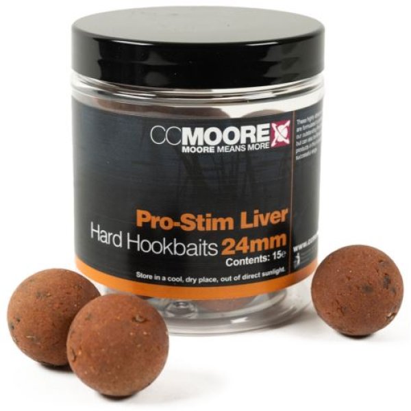 CC Moore Hard Hookbaits Pro-Stim Liver 24mm 15ks