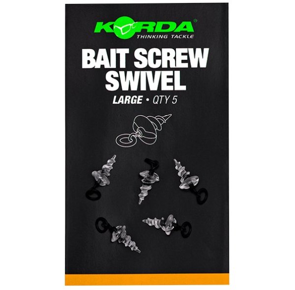 Korda Micro Ring Swivel Bait Screw Large 5ks