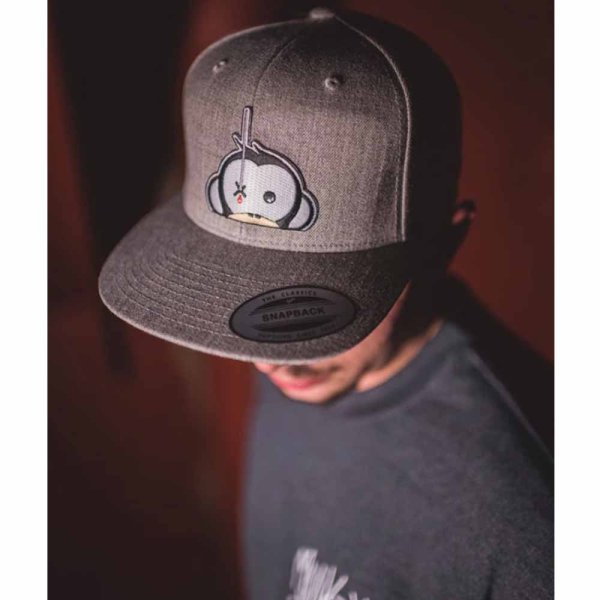 Kšiltovka Monkey Climber Logo Patch Snapback Dark Grey