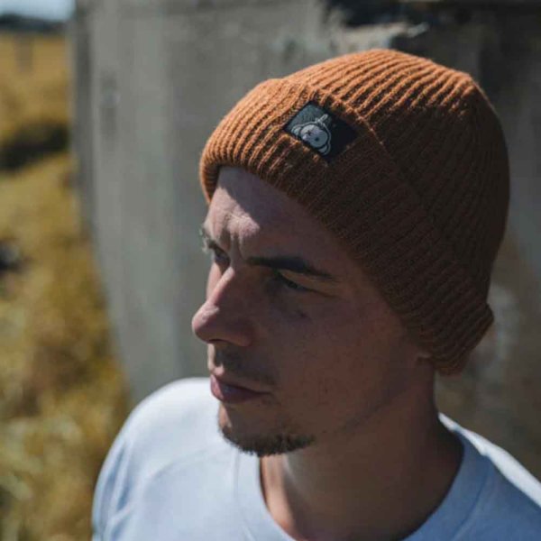 Kšiltovka Monkey Climber Cap Halfawrap Beanie Wet Sand