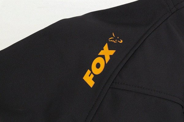 Fox collection Black / Orange Shell hoodie - L