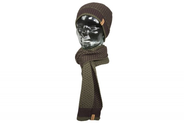 Trakker Earth Hat and Scarf Set Čiapka a Šál