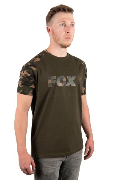 Fox Khaki Raglan Camo print T Vel. M