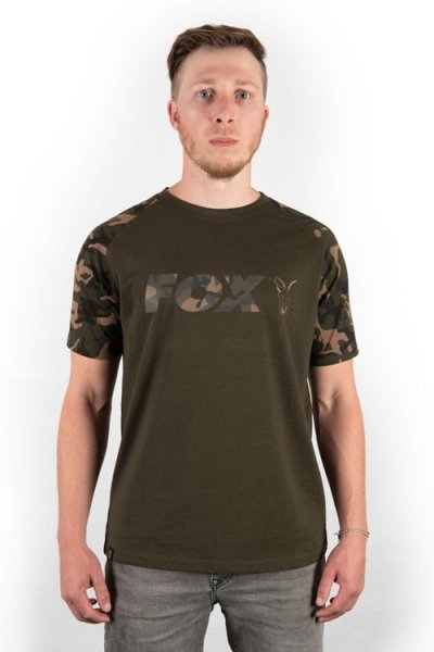 Fox Khaki Raglan Camo print T Vel. M