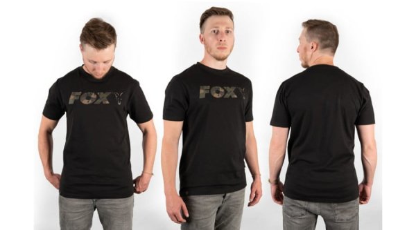 Fox Black Camo Raglan T Shirt vel.L