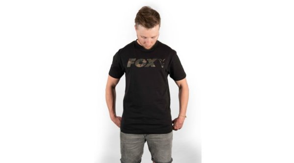 Fox Black Camo Raglan T Shirt vel.XL