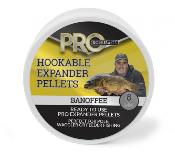 Sonubaits Hookable Pro Expander Pellets Banoffee 8mm 100g