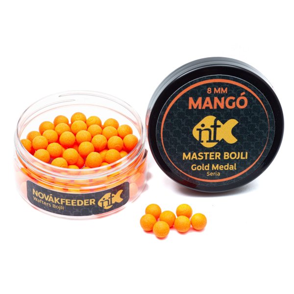 Novák Feeder Gold Medal Wafter Boilies Mango 8mm 25g