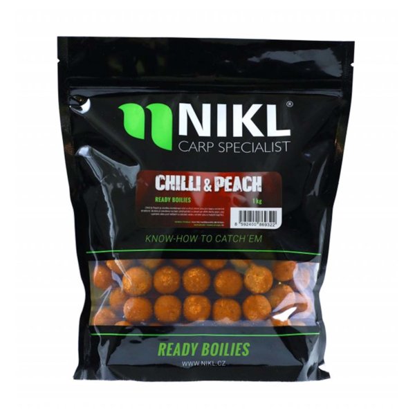 Nickel Ready Boilies Chilli & Peach 20mm 3kg