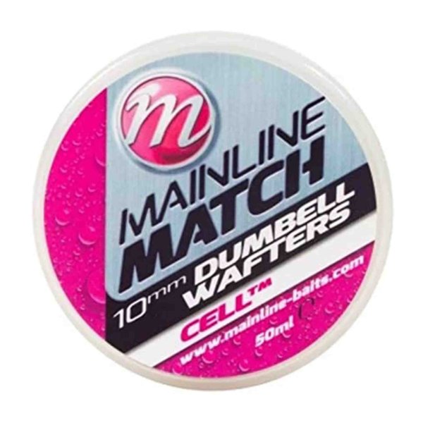 Mainline Match Dumbell Wafters 10mm White - CellTM