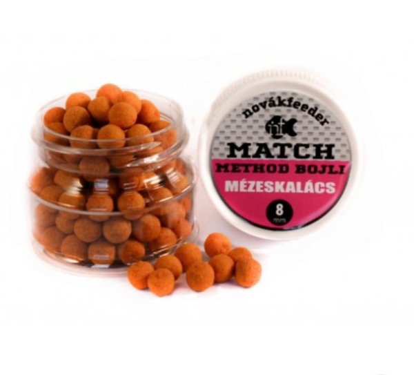 Novák Feeder Match Method Boilies Honey Cake 8mm 13g