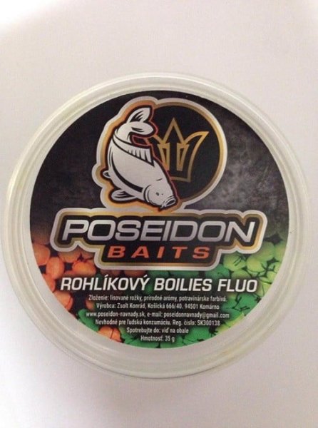 Poseidon Rohlikovy Fluo Boilies - Ananás 35g